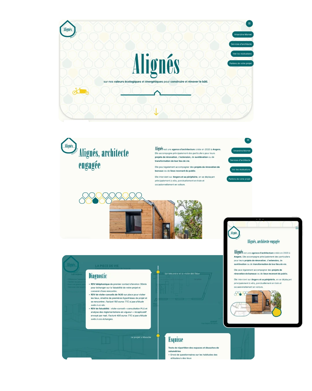 création site internet freelance wordpress angers architecte